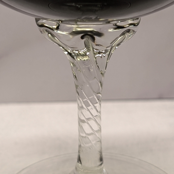 Sasaki Vintage Champagne Glasses, Coronation Smoke, Set of 2 - Picture 7 of 7